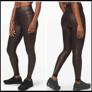 NWT lululemon wunderunder HR tight 28” copper foil